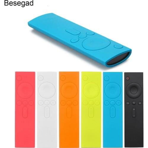 Besegad Soft Protective Skin Wrap Case Cover Shell Skin for Xiaomi Mi TV 2 Mi2 Box Standard Mini Enhanced Edition Controller