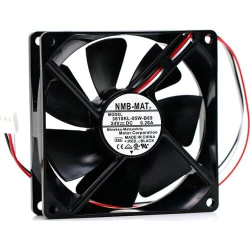 Wholesale 10pcs for Nmb-mat7 3610KL-05W-B69 3610KL-05W-B60 9225 9cm DC 24V 0.26A Dual Ball inverter cooling fan