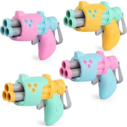 Childrens Lovely Soft Bullet Pistol Toy Childrens Outdoor Fun Toy Soft Bullet Shooting Plastic Toy Gun Boy Two Colors