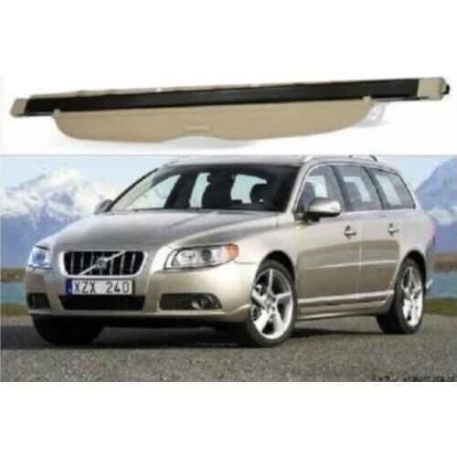 High Qualit Car Rear Trunk Cargo Cover Security Shield Scree Fits For VOLVO V70 2012 2013 2014 2015 2016 2017(black, beige)