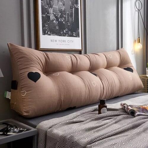 GraspDream Luxury Cushion, bedside sofa, large backrest pillow, double single, cotton bed cushion, cotton large soft cushion