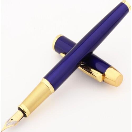 Luxury High Quality Heavy pens 8007 Blue Business office Medium Nibfountain pen ink school supplies