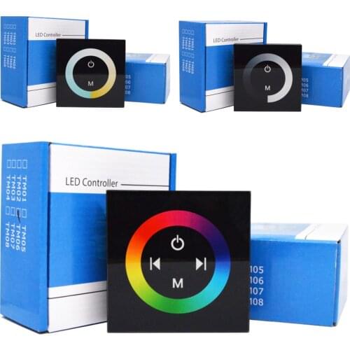 LED Panel touch controller, RGB CCT Single color LED Strip Controller. 4pcs a lot