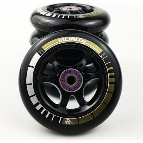Scooter Wheel With Bearings Scoote Wheel ps 2 Pieces / lot 85A 90 100 110mm High Elasticity speed skating wheels Skate Tires