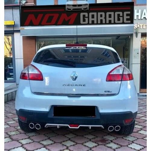Renault Megane 3 Diffuser Exhaust Looking Universal Rear Bumper Insert