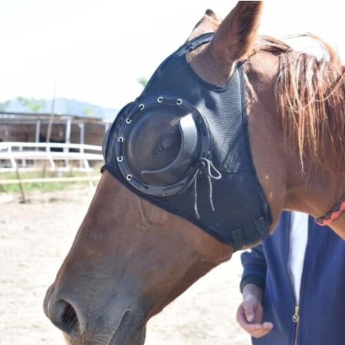 High quality Harness supplies harness cover windproof eye mask speed race goggles with mesh mask trachoma-proof horse head cover