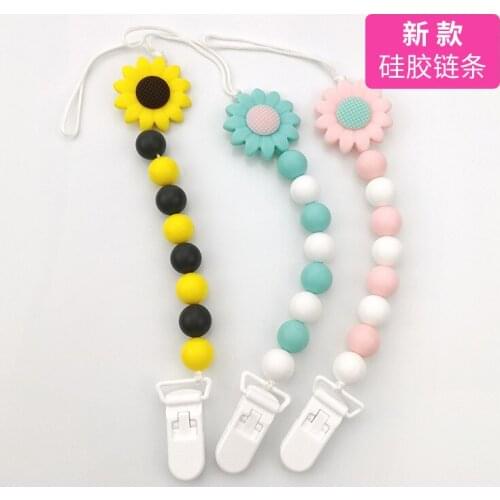 Baby Teether Toys Toddle Safe BPA Free Teething Ring Silicone Chew Dental Care Toothbrush Nursing Beads Gift For Infant