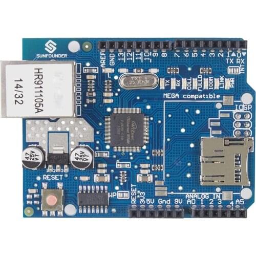 1pcs Shield Ethernet Shield W5100 R3 UNO Mega 2560 1280 328 UNR R3 W5100 Development board for arduino