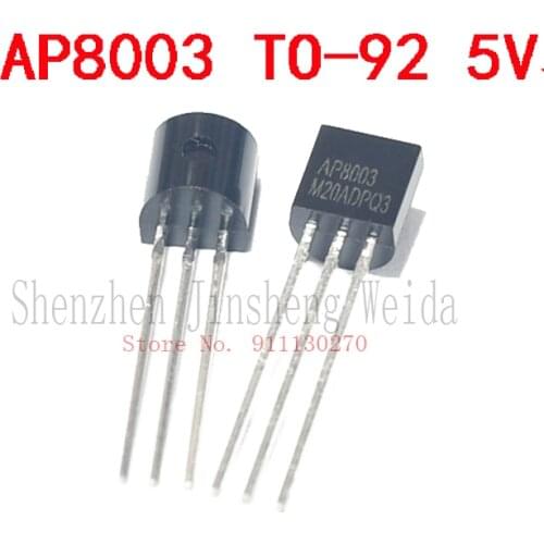 10pcs/lot AP8003 TO92 AP8003ZAC-T1 5V In Stock new original