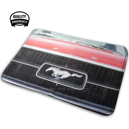 The Red Stallion 3D Household Goods Mat Rug Carpet Cushion Logo Americana American Culture Classic Cars Classic Logos Muscle