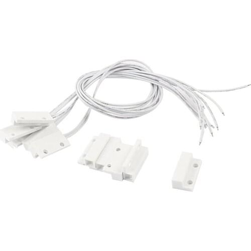 5pcs Adhesived Security Door Window netic Contact Reed Switch NO