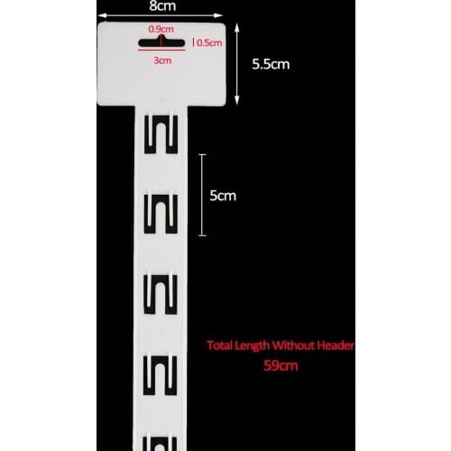 White Plastic Snak Hanger foldable clip strip