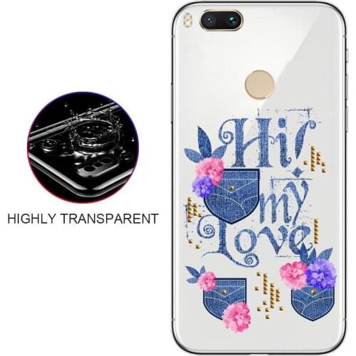 Mobile Phone Case For Xiaomi Mi 5X Transparent Pattern Ultra-thin Mobile Phone