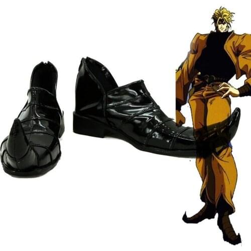 JOJOS BIZARRE ADVENTURE Dio Brando Cosplay Shoes Black Boots Custom Made