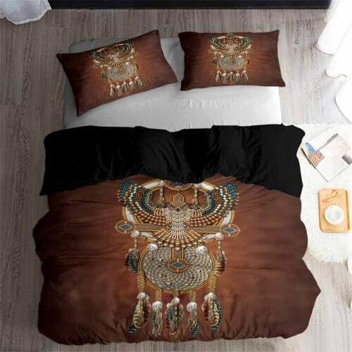 HELENGILI 3D Bedding Set Indian culture Print Duvet cover set bedclothes with pillowcase bed set home Textiles