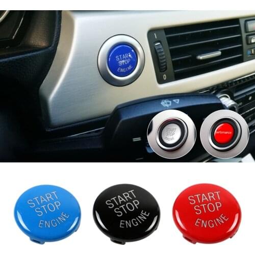 Car One-key Start Button Engine Ignition Switch Cover Trim for BMW E-Series Chassis X1 E84 X3 E83 X5 E70 X6 E71 E90 E91 E92 E60