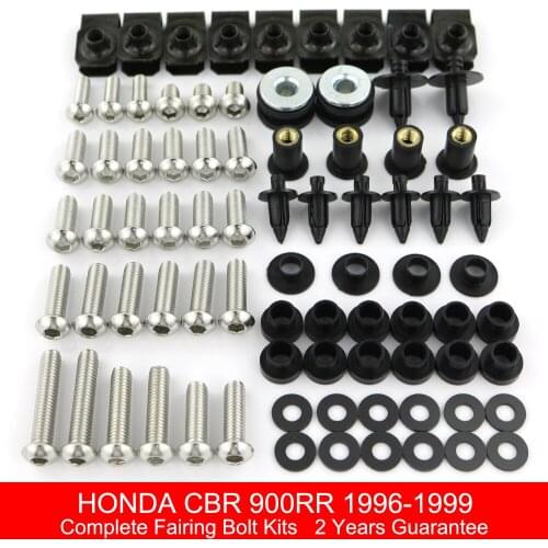 Fit For Honda CBR 900RR 1996 1997 1998 1999 Motorcycle Complete Fairing Bolts Kit Covering Bolts Clips Nuts Stainless Steel