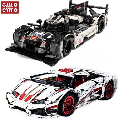 Endurance Car Model Building Blocks City Super Racing Sports Vehicle Racer High-tech Bricks DIY Toys Gifts For Children Kids