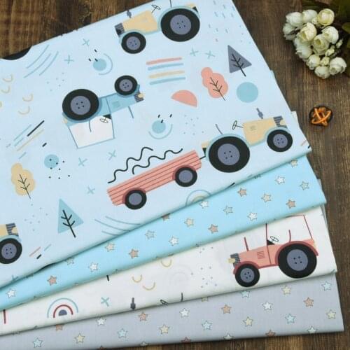 New Farm cart DIY handmade sewing craft patchwork quilting baby dress tissus tecido home decor sheet tilda cloth Cotton Fabric