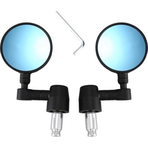 NEW-Motorcycle Mirrors - Round Folding Bar End Rear View Side Mirror for Benelli Leoncino 250 500 502C 752S 302S Motorcycle Acce