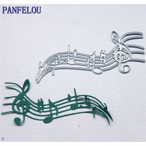 PANFELOU PANFELOU Metal craft The Grace notes paper die cutting dies for Scrapbooking/DIY wedding Valentines day cards