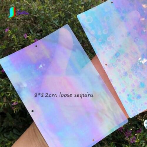 Super Large Rectangle 4-hole Loose Sequins,Flat Sequins Sewing Material,Wedding Craft,Women DIY Curtain Accessory S0950L