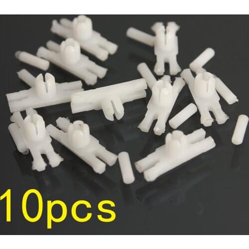 10Pcs Side Door Trim Moulding Strip Auto Fasteners Plastic Clips for VW /GOLF /MK1 /Jetta Old Beetle