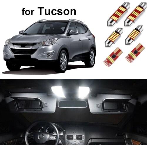 13pcs Canbus For Hyundai Tucson 2010-2015 Car Led Interior Lights Map Dome Trunk License Plate Light