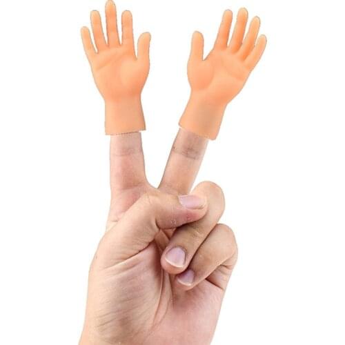 2/10 pcs/set Screepy Halloween Mini Finger Hands Tiny Left Right Hand for Game Party Costume M09