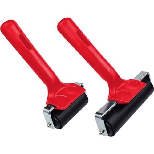2 Pcs Rubber Roller Rubber Brayer Glue Roller Tools For Printmaking Stamping Wallpaper Gluing Application 6 And 10 Cm