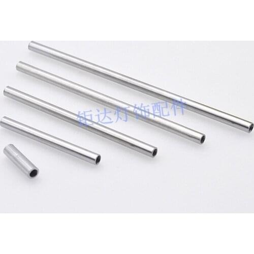 5pcs M4 inner tooth connecting pipe straight rod pipe iron chrome hollow inner tooth pipe lengthened