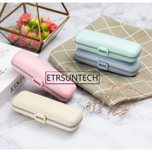 50pcs Portable Travel Pill Box Wheat Straw Medicine Tablet Holder Case Container Dispenser Medicine Storage Organizer