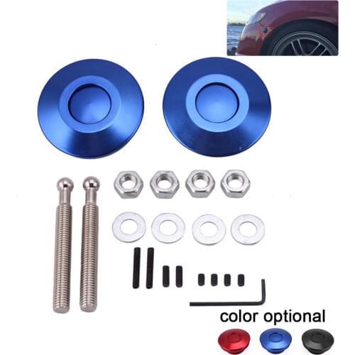 Car Button Quick Release Engine Hood Engine Hood Aluminum Alloy Latch Lock Bumper Clamp 60mm Diameter