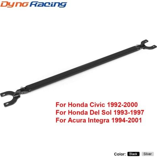 Auto Rear Upper Strut Brace Bar Fit for Honda Civic 92-00 EG EK/93-97 Del Sol/94-01 Integra DC2 Black/Sliver BX101525