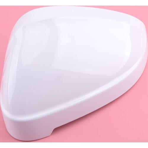White ABS Car White Left Door Side Rearview Wing Mirror Cover Cap Housing Fit For Audi A4 S4 B9 A5 S5 RS4 8W0 857 527