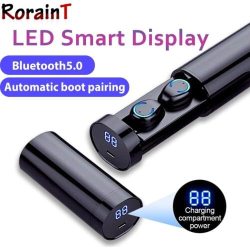 Wireless Bluetooth earphone5.0 F9 TWS wireless headset sports Earbuds gaming Waterproof headset LED power display