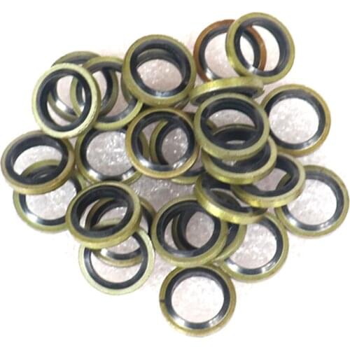 20 pcs M8 M10 Banjo Bolt Oil Drain Screw Sealing Washer gaskets for Motorcycle Hydraulic clutch Brake Pump Brake Hose Caliper