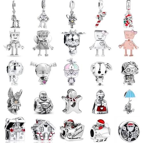 2021 New Character series Boy Girl Grandpa Grandma Mother Beads Fit Original Sliver Charms Bracelet For Women DIY Jewelry Gifts