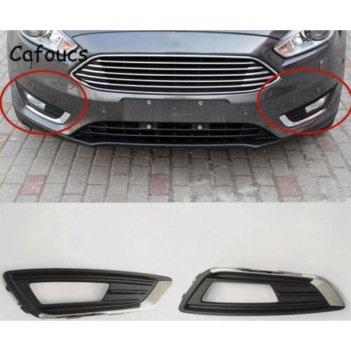 Cafoucs Lamp Hoods For Ford Focus 2015 Car Front Bumper Fog Light Cover