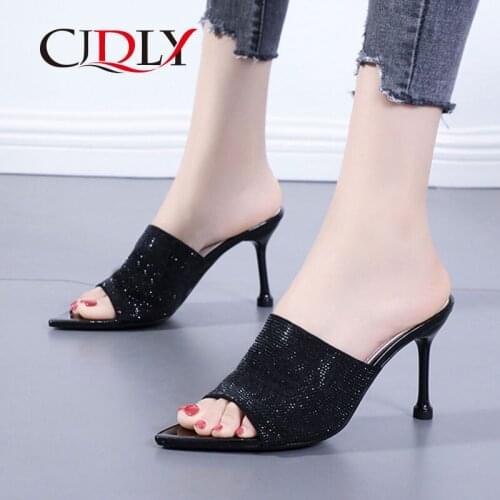 CJDLY Women Pumps Comfort Women Shoes High Heels Fish Mouth Women Heels Women Sandals Summer Female Slippers Ladies Shoes