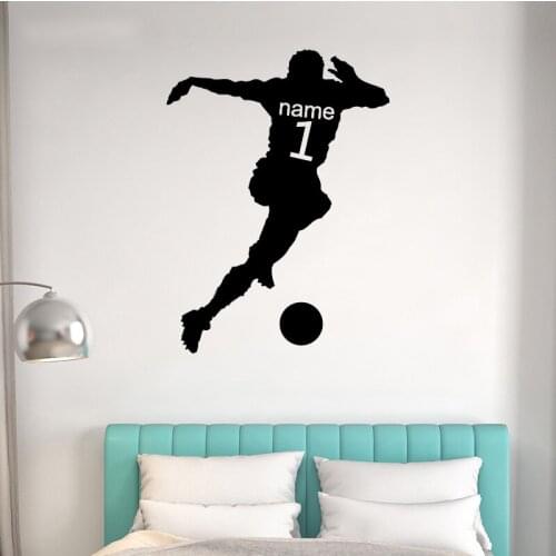 COCOPLAY Play Soccer Wall Stickers for Kids Room Living Room Self Adhesive PVC Wallpaper Home Decoration Accessories