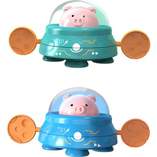 Kids Bath Toy Wind-up Clockwork Floating Cartoon Cute Pig Bathroom Shower Fun Playing Water Diving Training Toys for Baby