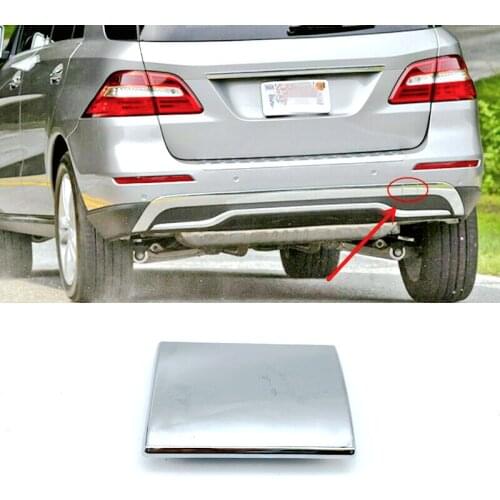 For 2012-2015 Mercedes Benz ML GLE Class ML350 Rear Bumper Tow Hook Eye Cover Cap Chrome Silver