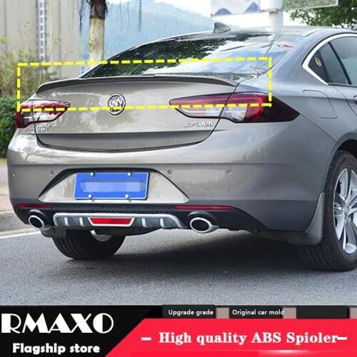 For OPEL insignia Spoiler 2017-2019 insignia spoiler SACK High Quality ABS Material Car Rear Wing Primer Color Rear Spoiler