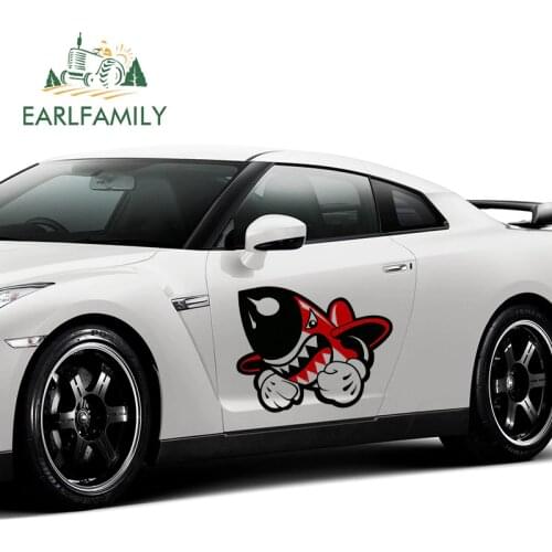 EARLFAMILY 43cm x 34.4cm Car Body Sticker FOR Rocket JDM Style Fun Aufkleber Decal Bomb Vinyl Big Car Stickers DIY Graphics