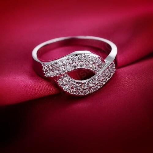 Fantastic Fine Finger Ring Pure 925 Sterling Silver Clear AAA Zircon Wedding Engagement Accessories Nice Gift for Girlfriend