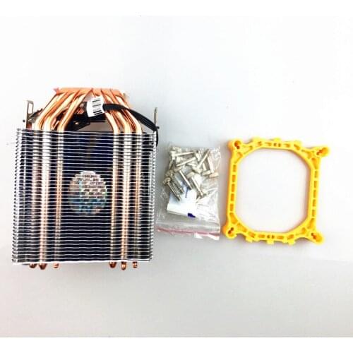 2U CPU Cooler w/PWM Fan Socket for LGA 2011 Server radiator CPU cooling fan 2U side blow for X79 Motherboard rectangular fan