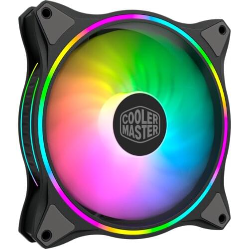 Cooler Master MF140 HALO ARGB 14cm RGB 5V/3PIN Computer Case Quiet PWM Fan PC CPU Cooler Water Cooling 140mm Replaces Fans