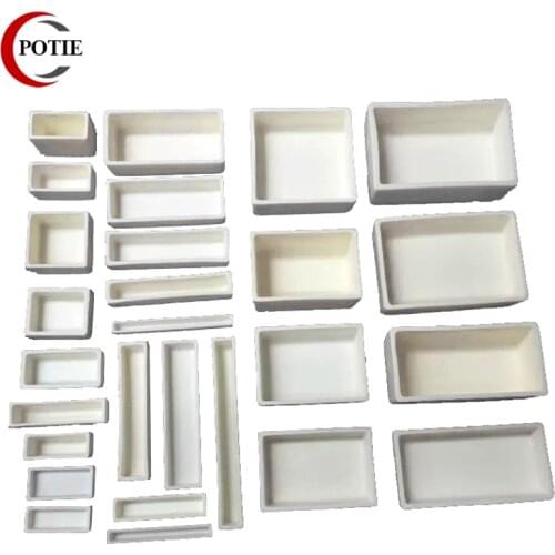 Square Shape 99% Alumina Combustion Boat Boat Tube Furnace Corundum Crucible