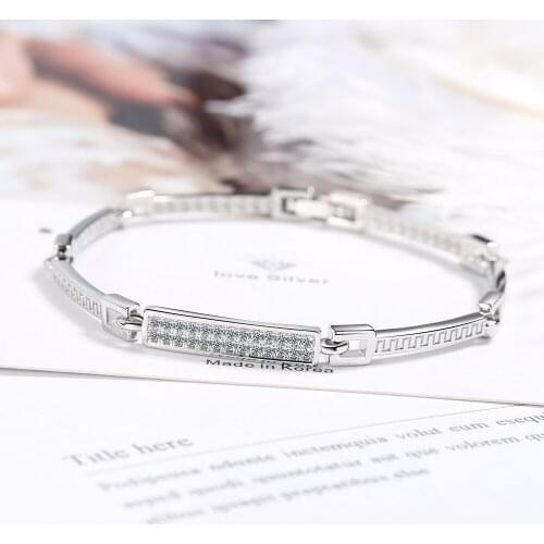 Hot sale designer sparkling zircon bracelet strap bracelet simple metal bracelet simple jewelry wholesale